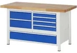 Rau Werkbank h&ouml;henverstellbar 8931A2, B1500xT700xH840-1040mm, 7x Schublade-TA