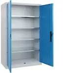 C+P Fl&uuml;gelt&uuml;renschrank Serie 89, 1950x1200x600mm, 7035/5012