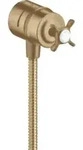 hansgrohe Absperrventil Axor Montreux Stop m R&uuml;ckflussverh., Kreuz, brushed bronze
