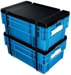 LA-KA-PE St&uuml;lpdeckel schwarz zu Drehstapelbeh&auml;lter 45/65 Liter (64000 00 00)
