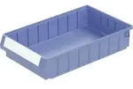 Bito Regalkasten RK Set RK4208, 400 x 234 x 80 mm, taubenblau, inklusive Etikett