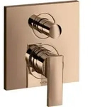 hansgrohe Fertigmontageset Axor Citterio UP-Wannen-Einhebelmischer, m Hebel, pol. red