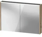 Duravit LED-Spiegel D-Code 2.0 m Steckd. 2 T, Lichtf ob, 100x70x14,8cm, Ei Marm