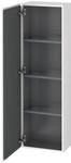 Duravit Halbhochschrank L-Cube 40x24,3x132cm, T&uuml;r rechts, Eiche schwarz