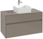 V&B Waschtischunterschrank Collaro 100x54,8x50cm, WT mittig, white oak ; Villeroy &