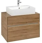 V&B Waschtischunterschrank Collaro 80x54,8x50cm, WT mi, LED 5,7 W, Kan Oa