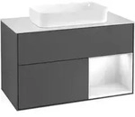 V&B Waschtischunterschrank Finion 100x60,3 cm, Rg r g wh. Lac, si Gr m Lac