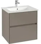 V&B Waschtischunterschrank Collaro 61,1x61x48cm, WT mittig, gaphite