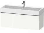 Duravit Waschtischunterschrank D-Neo 118,4x44,2cm, chr/we hgl, 1 Ausz., wandh&auml;ngend