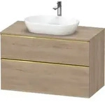 Duravit Waschtischunterschrank D-Neo 100x55cm, g pol/Ei ma, 2 SBK, 1 A, 1 Pl