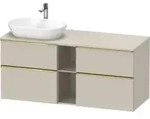 Duravit Waschtischunterschrank D-Neo 140x55cm, 2 SBK, 2 A, B L, g pol/Tau ma