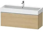 Duravit Waschtischunterschrank D-Neo 118,4x44,2cm, ch/Ei Nat, 1 Ausz., wandh&auml;ngend