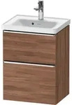 Duravit Waschtischunterschrank D-Neo 48,4x37,2x62,5cm, 1 Kast, chr/Nussb Nat