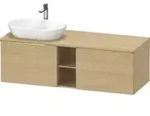 Duravit Waschtischunterschrank D-Neo 140x55cm, 2 A, 1 Pl, B L, g pol/Ei Nat