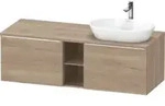 Duravit Waschtischunterschrank D-Neo 140x55cm, 2 A, 1 Pl, B R, ch/Ei marm.