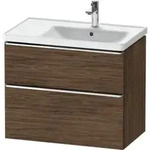Duravit Waschtischunterschrank D-Neo 78,4x45,2cm, 1 Kast, B R, chr/Nussb dkl.
