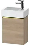 Duravit Waschtischunterschrank D-Neo 36,4x22,2x44cm, 1 T&uuml;r, An R, g pol/Ei ma