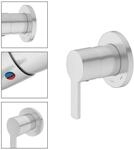 Keuco Fertigmontageset Plan blue UP-EHM, rund, aluminium-finish (53951170001)
