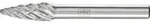 PFERD TOOLS Hartmetall Hochleistungsfr&auml;sstift STEEL Rundbogen RBF &Oslash; 08x20mm