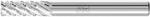 PFERD TOOLS Hartmetall Fr&auml;sstift Zylinder ZYAS stirnverzahnt 06x16mm Schaft-&Oslash;...