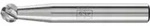 PFERD TOOLS Hartmetall Hochleistungsfr&auml;sstift STEEL Kugel KUD &Oslash; 06x05 mm...