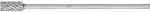 PFERD TOOLS Hartmetall Hochleistungsfr&auml;sstift STEEL Zylinder ZYAS stirn &Oslash;...