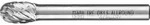 PFERD TOOLS Hartmetall Hochleistungsfr&auml;sstift ALLROUND Tropfen TRE &Oslash; 08x13 mm