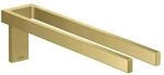 hansgrohe HTH Axor Uni. Rectangular 380mm, 2-armig, feststehd., brush. brass