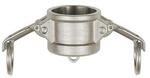 Riegler Kamlok-Verschlusskappe, Typ DC, ES 1.4401, f&uuml;r Stecker-&Atilde;&tilde; 120 mm