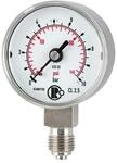 Riegler Standardmanometer, CrNi-Stahl, G 1/4 unten, 0 - 40,0 bar, &Atilde;&tilde; 40 (4109)