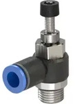 Riegler Drosselr&uuml;ckschlagven &raquo;Blaue Serie&laquo; Abluftdros. G1/2 a. 15bar &Atilde; ̃8mm
