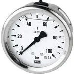 Riegler Glyzerinmano., CrNi-Stahl, G 1/4 hinten zentr., 0 - 1,0 bar, &Oslash;63