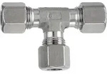 Riegler T-Verschraubung, Rohr-Au&szlig;en- &Oslash;6 mm, Edelstahl 1.4571, 315 bar