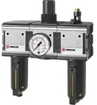 Riegler Wartungseinheit 3-tlg. &raquo;multifix&laquo; mit Metallbeh&auml;lter, BG 4, G 3/4