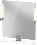 Duravit LED-Spiegel 9 W Sivida 65x65x3,6cm, w m, Leu., au, stl, Gr. chr