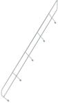 MUNK zweiter Handlauf Aluminium-Treppe 45&deg; 18 Stufen