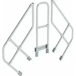 MUNK zweiter Handlauf Aluminium-&Uuml;berstieg station&auml;r/fahrbar 45&deg; 3 Stufen
