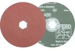 PFERD TOOLS COMBICLICK Korund Fiberscheibe &Oslash; 125 mm A80 f&uuml;r universelle Anwendungen