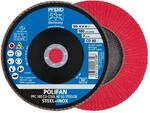PFERD TOOLS POLIFAN F&auml;cherscheibe PFC 180x22,23 mm konisch CO-COOL 40 SG STEELOX