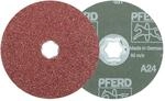 PFERD TOOLS COMBICLICK Korund Fiberscheibe &Oslash; 125 mm A24 f&uuml;r universelle...