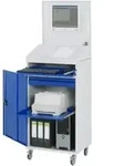 Rau Computer-Schrank 61, B650 xT520xH1895mm, mobil