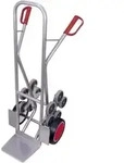 VARIOfit Aluminium Treppenkarre mit 2 f&uuml;nfarmigen Radsternen und...