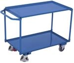 VARIOfit Tischwagen mit 2 Ladefl&auml;chen 995 x 595 mm Schiebegriff waagerecht