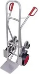VARIOfit Aluminium Treppenkarre mit 2 f&uuml;nfarmigen Radsternen und...