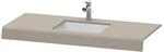 Duravit Waschtisch-Konsole DuraStyle 80-200x55x10cm, 1 Ausschn, basalt matt