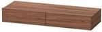 Duravit Schubkastenablage DuraStyle 120x44cm, 2 SBK, Nussb dkl., m Konsole