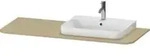 Duravit Waschtisch-Konsole Happy D.2 Plus 130x55cm, m 1 AS, Beck. re, Medit. Ei