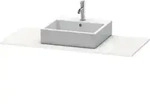 Duravit Konsole XSquare 80x55cm, Tau s-matt, mit 1 Ausschnitt
