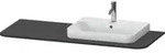Duravit Waschtisch-Konsole Happy D.2 Plus 130x55cm, m 1 AS, Beck. re, graph matt