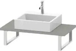 Duravit Konsole Compact L-Cube 80-200x48cm, 1 AS, St&auml;r 3cm, betongr ma